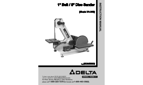 Delta 31-340 User Manual