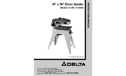 Delta 31-250 User Manual