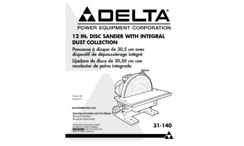 Delta 31-140 User Manual