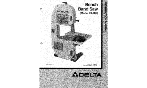 Delta 28-185 User Manual