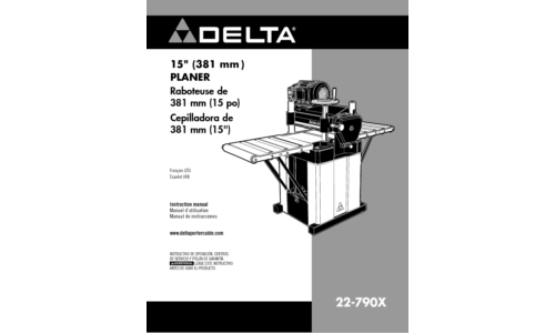 Delta 22-790X User Manual