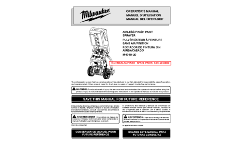 Milwaukee M4910-20 User Manual