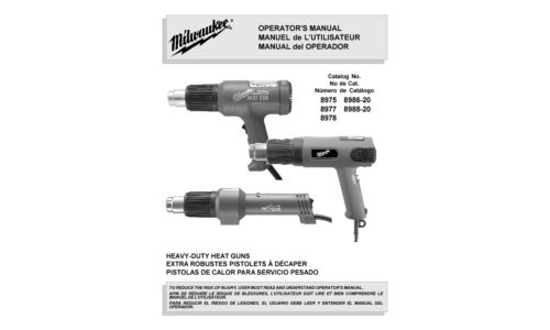 Milwaukee 8986-20 User Manual