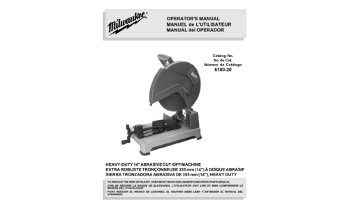 Milwaukee 6180-20 User Manual