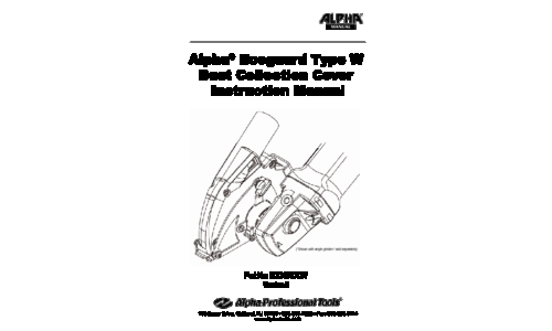 Milwaukee 6130-33 User Manual