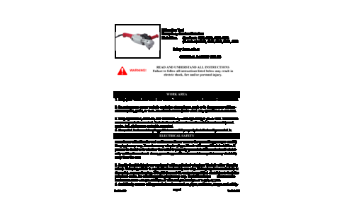 Milwaukee 6066 User Manual