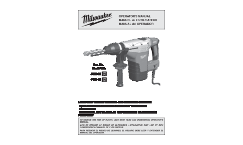 Milwaukee 5446-21 User Manual