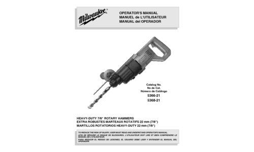 Milwaukee 5366-21 User Manual