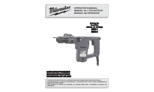 Milwaukee 5362-6 User Manual