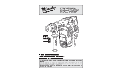 Milwaukee 5316-20 User Manual