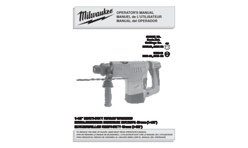 Milwaukee 5315-21 User Manual