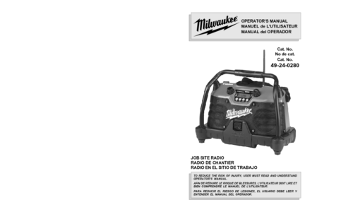 Milwaukee 49-24-0280 User Manual