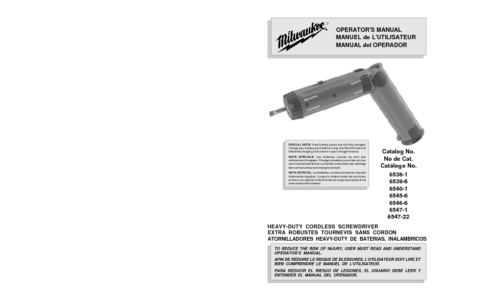 Milwaukee 48-59-0181 User Manual