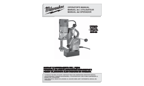 Milwaukee 4270-20 User Manual