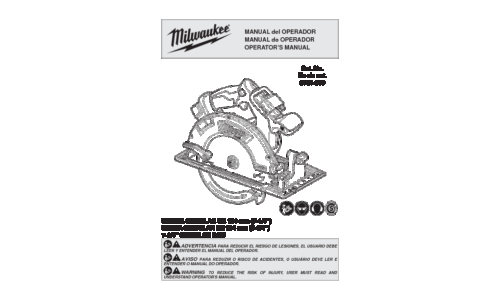 Milwaukee 2731-059 User Manual