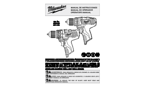 Milwaukee 2410-059 User Manual