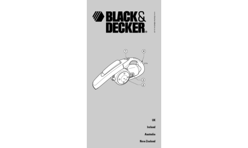 Black and Decker VH900 Dustbuster User Manual