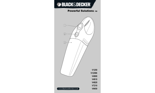 Black and Decker V4820 User Manual