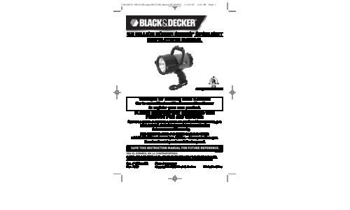 Black and Decker V-2 MILLION POWER SERIES VEC157BD User Manual