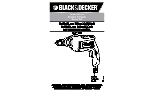 Black and Decker TM505 User Manual