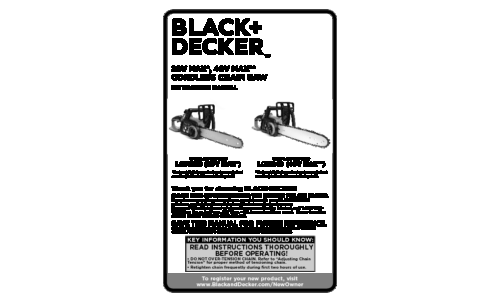 Black and Decker RC1000 User Manual