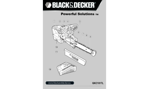 Black and Decker Powerufl Solutions GKC1817L User Manual