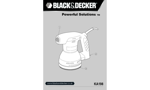 Black and Decker Powerful Solutions KA198 User Manual