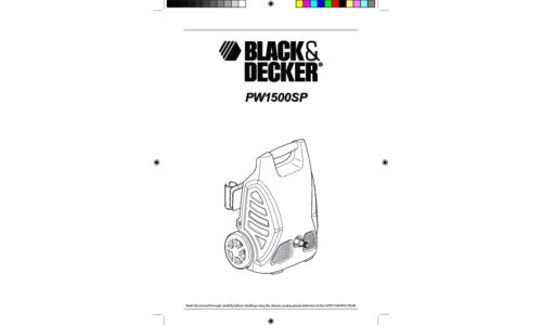 Black and Decker PW1500 Technical Data