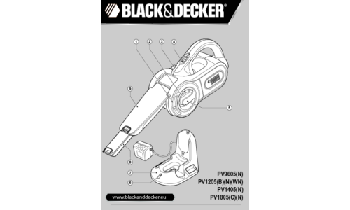 Black and Decker PV1205WN User Manual