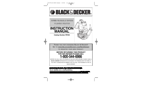 Black and Decker Linea Pro TM550 User Manual