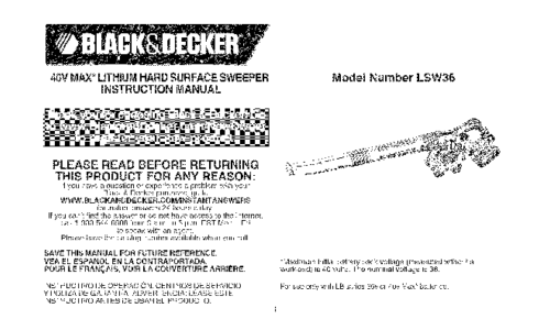 Black and Decker LSW36 User Manual