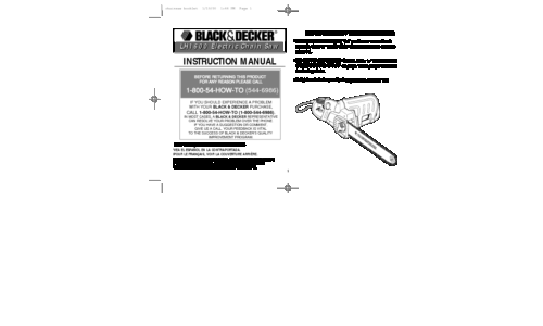 Black and Decker LH1600 User Manual