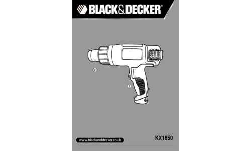 Black and Decker KX1650 User Manual