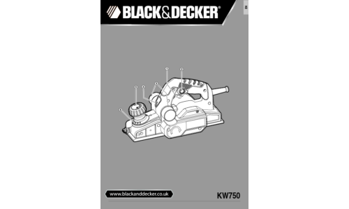 Black and Decker KW750 User Manual