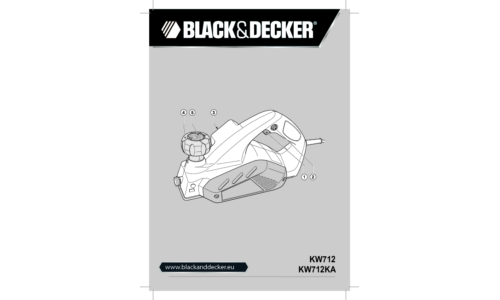 Black and Decker KW712KA User Manual