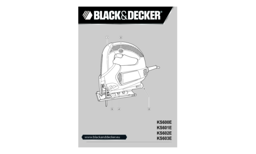 Black and Decker KS603E User Manual