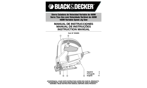 Black and Decker KS600E User Manual