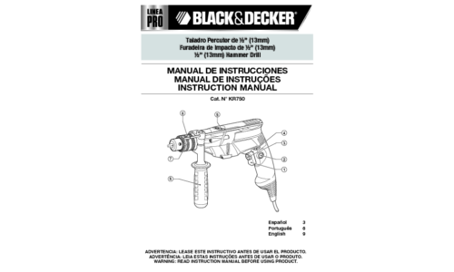 Black and Decker KR750 User Manual