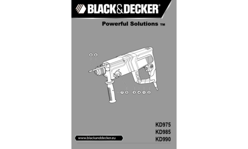 Black and Decker KD975 Instruction manual