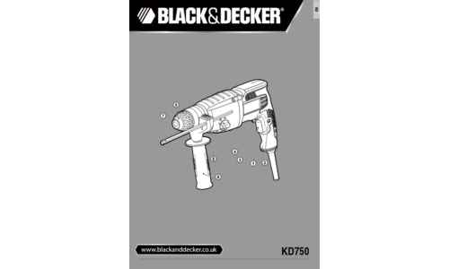 Black and Decker KD750 User Manual