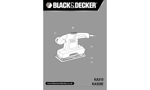 Black and Decker KA320E User Manual