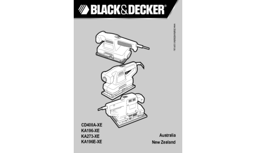 Black and Decker KA273 User Manual